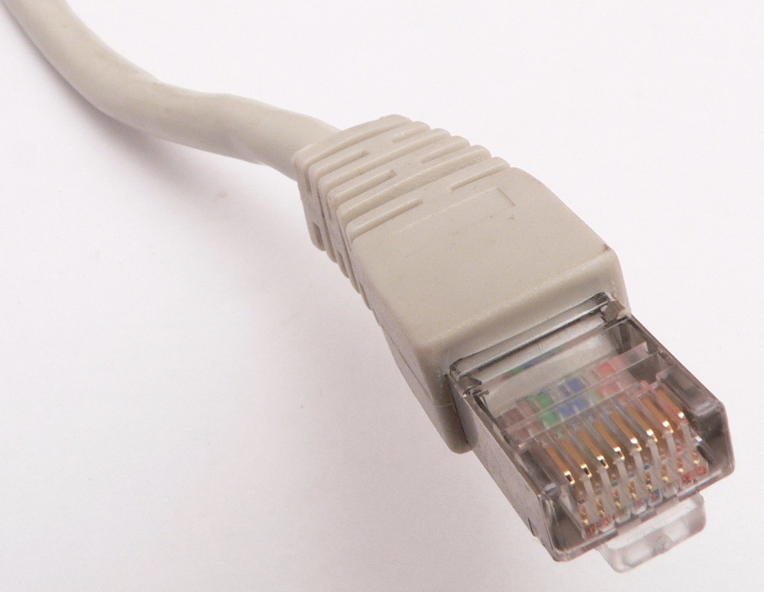 RJ45 Ethernet connector close-up
